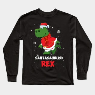 T-Rex Christmas Dinosaur Long Sleeve T-Shirt